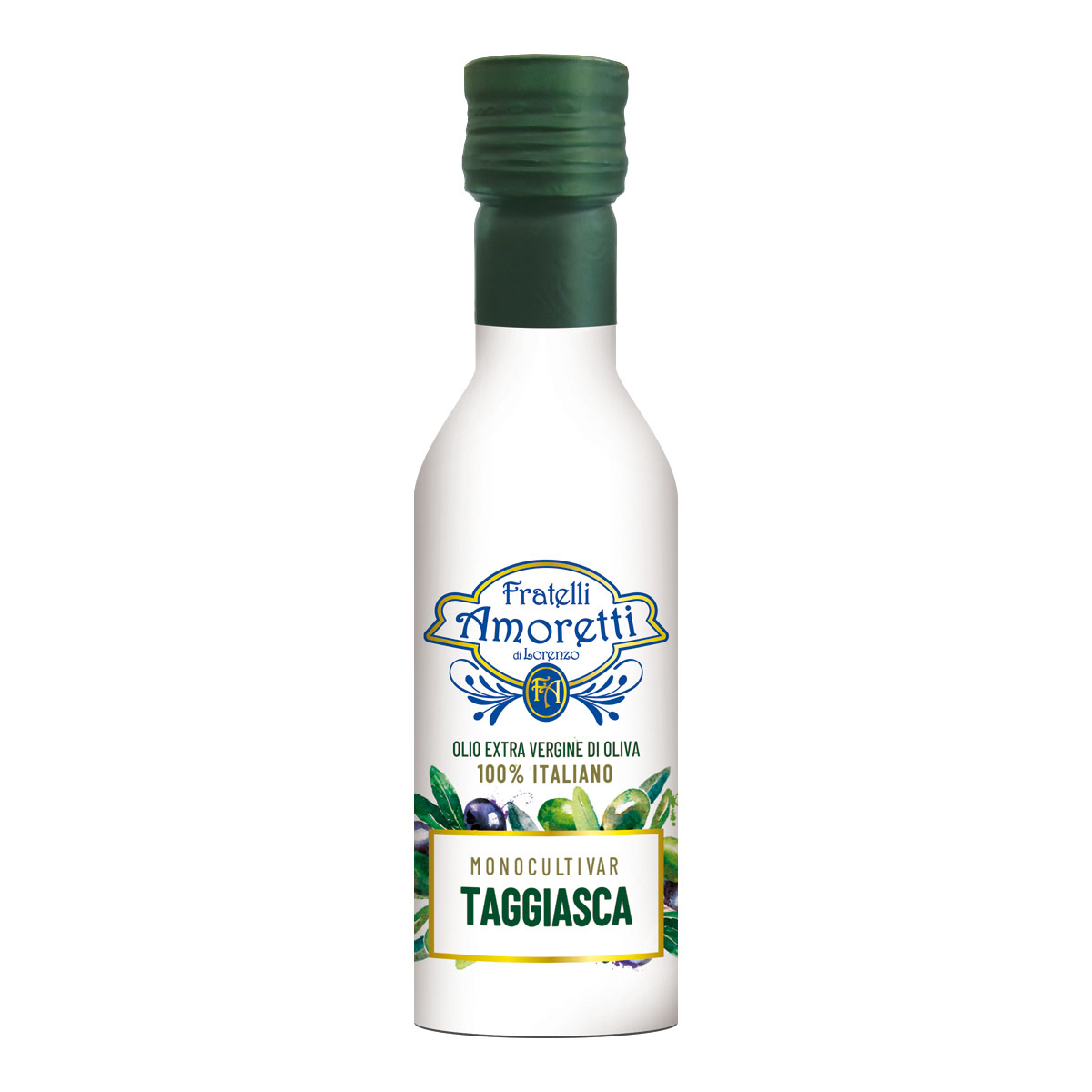 OLIO EXTRA VERGINE DI OLIVA MONOCULTIVAR 100% ITALIANO "TAGGIASCA" | Bottiglia 0,250L