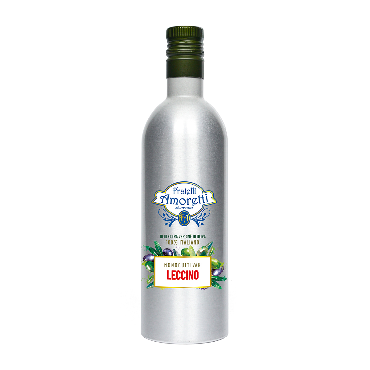 OLIO EXTRA VERGINE DI OLIVA 100% ITALIANO MONOCULTIVAR "LECCINO" | Bottiglia 0,750 L