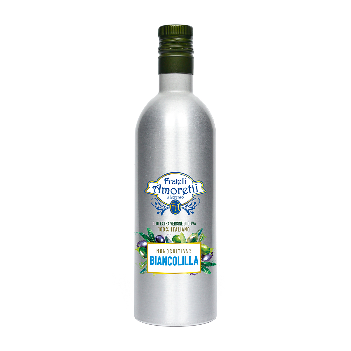 OLIO EXTRA VERGINE DI OLIVA MONOCULTIVAR 100% ITALIANO "BIANCOLILLA" | Bottiglia 0,750 L